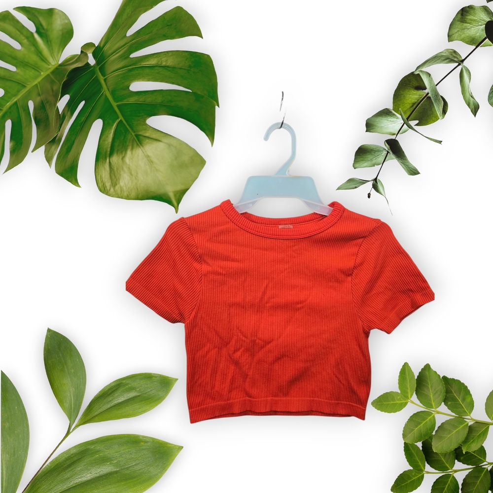 Vibrant Orange Kids Short Sleeve Tee